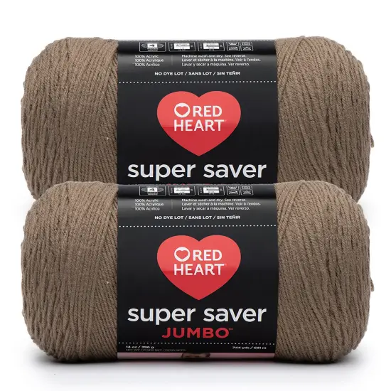 Red Heart Super Saver Yarn 12 Pack-Cafe Latte {1}