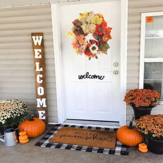 16&rdquo; Fall Autumn Wreath {3}