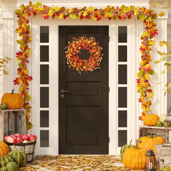 Artificial Fall Wreath 20&rsquo;&rsquo; {5}