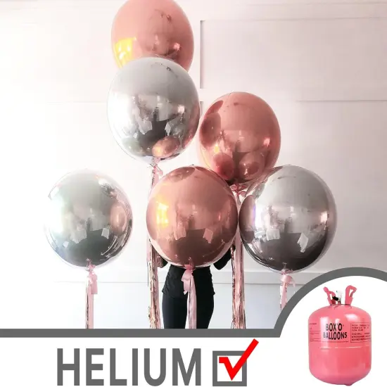 6 pcs Silver Birthday Decorations, 22 inch {3}