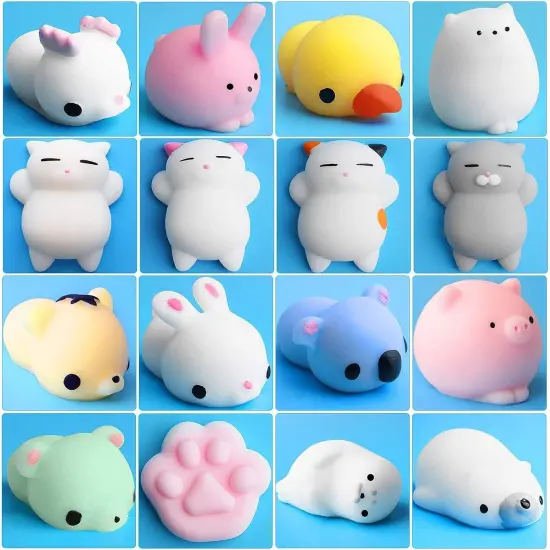 16 Pcs Mochi Animals Toys {1}