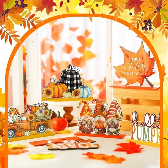 6 Pcs Fall Decor for Home Fall Table Centerpieces {2}