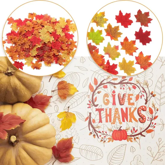 162 Pcs Artificial Pumpkins Set {3}