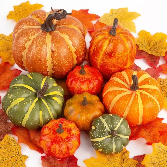 38 PCS Assorted Artificial Pumpkin Set {5}