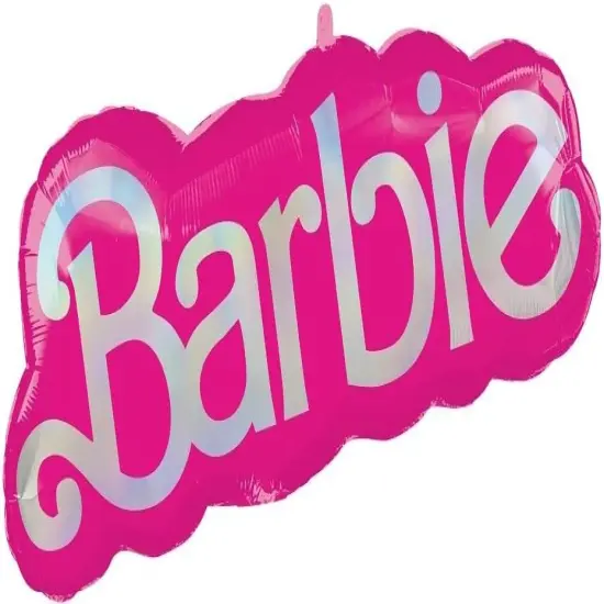 Super Shape Barbie 32 inch Hot Pink Foil Balloon {1}
