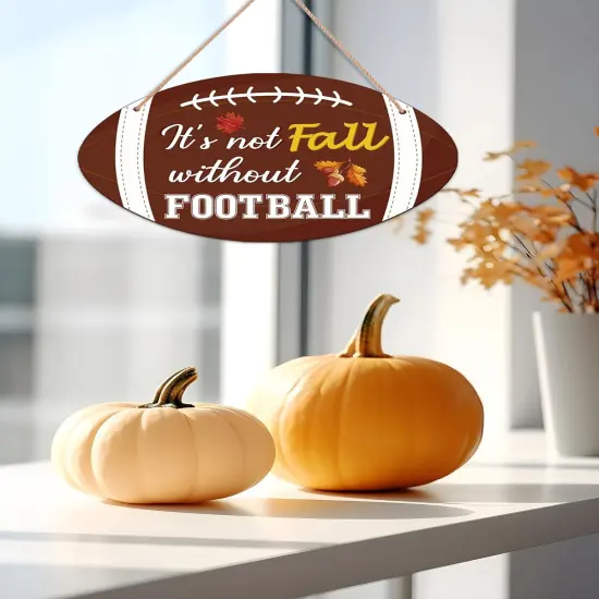 Fall Football Sign Front Door Decor {3}