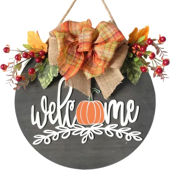Fall Wreath Pumpkin - 12 inches {1}