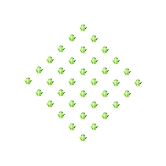 Preciosa 6mm Czech Crystals Bicone Rondelle Beads, 36pcs Peridot {5}