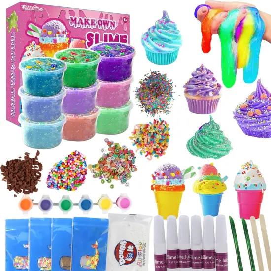 DIY Ice Cream Slime Making Kit {1}
