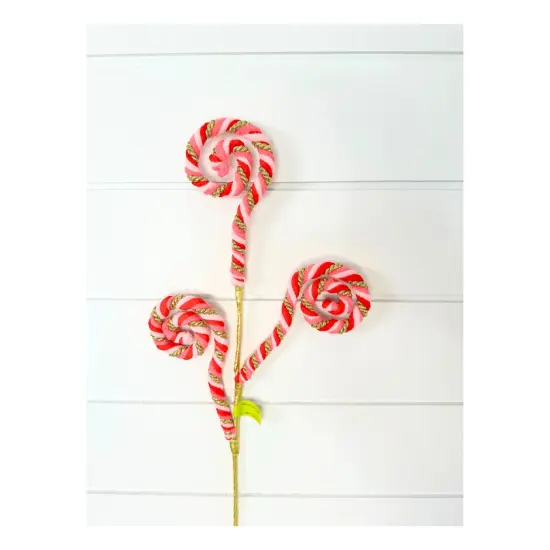 26" Spiral Curly Spray in Pink, Red & Gold-85740RDPKGD {2}