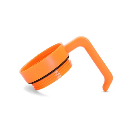 MakerFlo Tumbler Handle for 30oz & 40oz Tumblers &ndash; Twist-On, Twist-Off Craft Accessory, Ergonomic Grip, Leak-Proof Lid, Ideal for Craft and Personalization - Epoxy Orange {2}