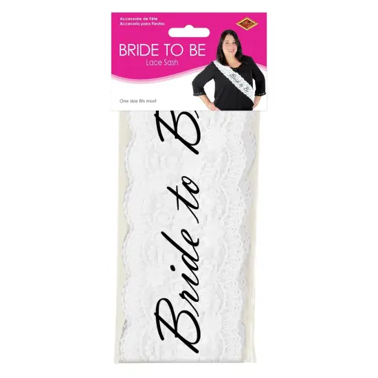 6 Pack Bulk Bride To Be Lace Sash {3}
