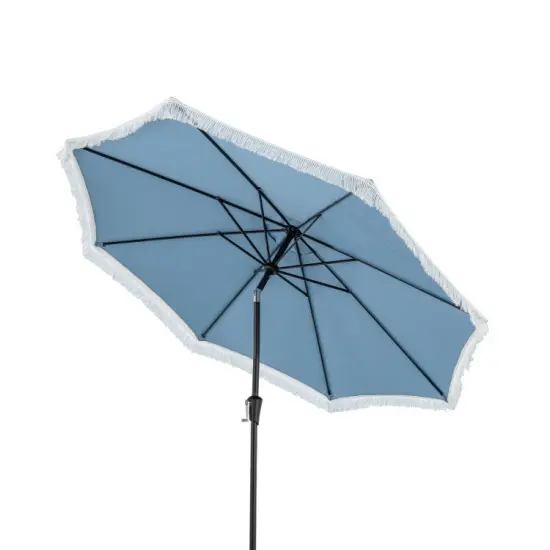 9 FT Patio Umbrella with UV-Resistant Fabric, Adjustable Tilt, and Easy Setup for Outdoor Garden, Pool, and Backyard Navy {8}