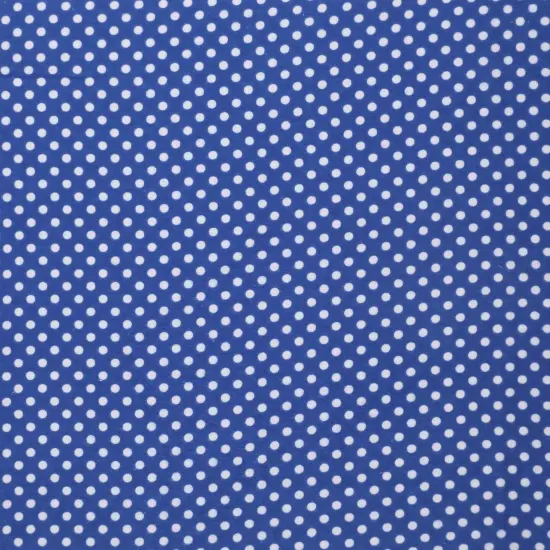 Mook Fabrics Polka Dot Flannel Fabric [43 in. Wide] - By The Yard Blue/White {1}