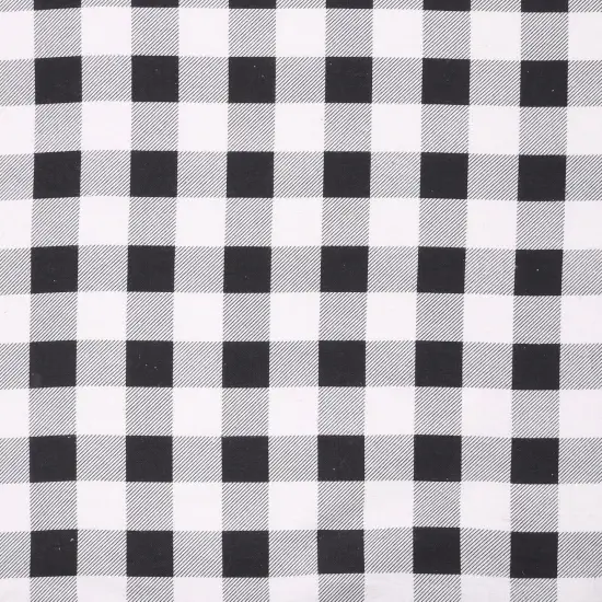 Mook Fabrics Buffalo Plaid Flannel Fabric [43 in. Wide] - By The Yard Black {1}
