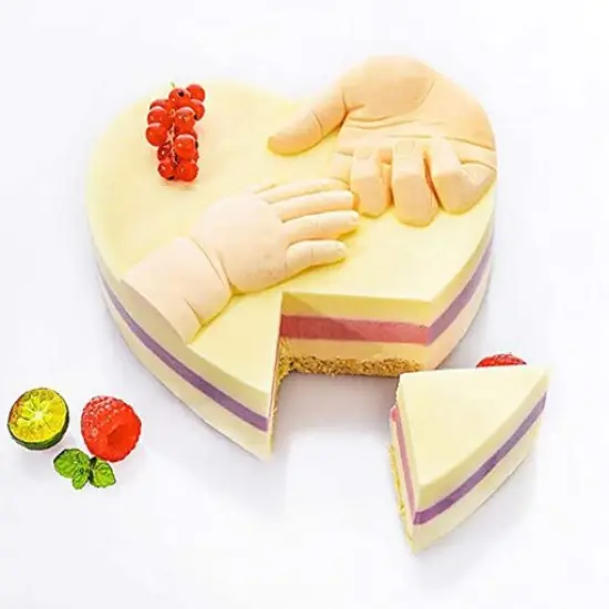 Heart and Hands Breakable Silicone Mold {2}