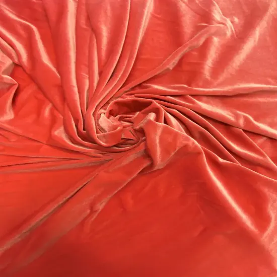 1 Yard Coral Stretch Velvet Material for Apparel, Costumes, Home D&eacute;cor, and Crafts /58/60 Inch Wide {3}