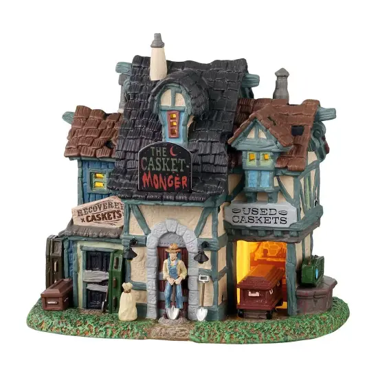 Lemax Spooky Town Halloween Village: The Casket-Monger {1}