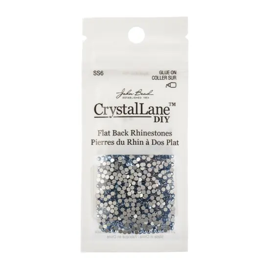 Crystal Lane DIY SS6 Glass Flatback Rhinestones, 1440pcs Light Sapphire {3}