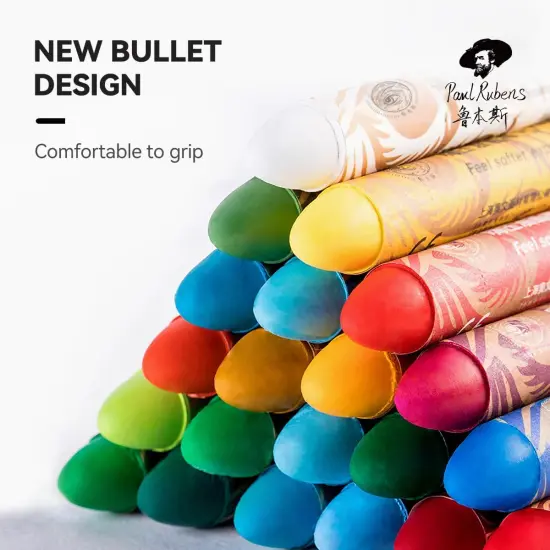 Oil Pastel, 48 Vibrant Colors Soft Oil Pastel Set, Creamy texture Easy to Blend Oil Pastels professional, Bullet Heads Oil Pastels for Artists, Painting, Drawing, Beginners {4}