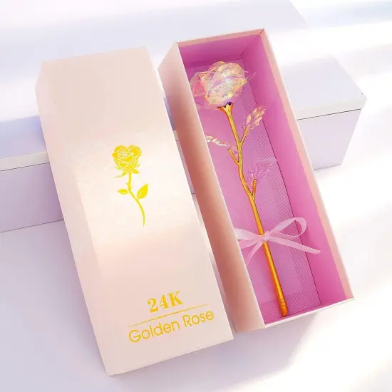 Mothers Day Mom Gifts for Women Birthday Gifts for Women Galaxy Rose Glass Flowers Forever Eternal Roses Artificial Flowers Gifts for Grandma Wife Daughter {5}