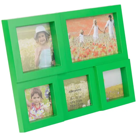 Northlight Multi-Sized Puzzled Collage Picture Frame - 11.5" - Green {4}