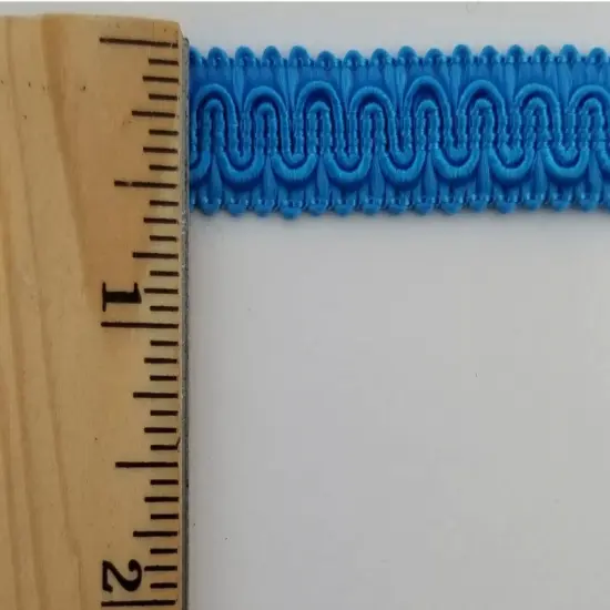 1/2" Scroll Braid Gimp w/ Backing - 12 Continuous Yards - Many Color Options! Turquoise {2}