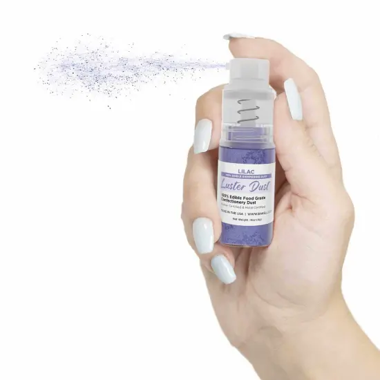 Bakell - Lilac Purple Luster Dust (4g, 1x Pump) Edible Vegan Dust & Paint for Baking, Desserts and Beverages {3}