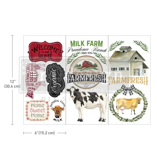 Small Transfers - Home & Farm - 3 sheets, 6"x12" {1}