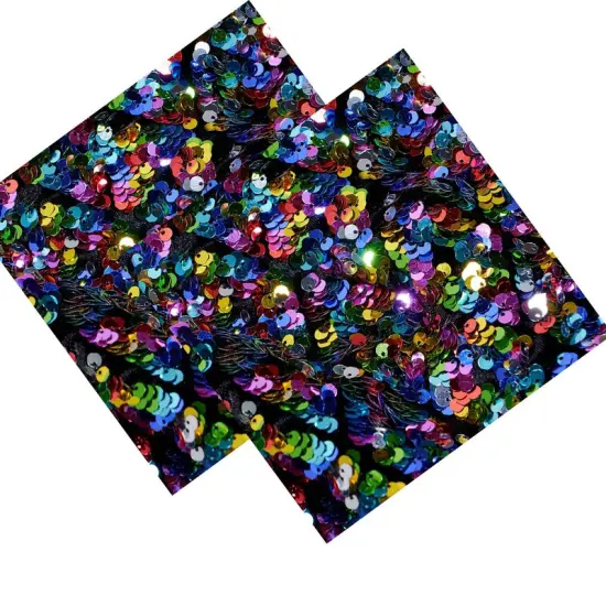 Harley Stretch Velvet Sequin Fabric Single {5}