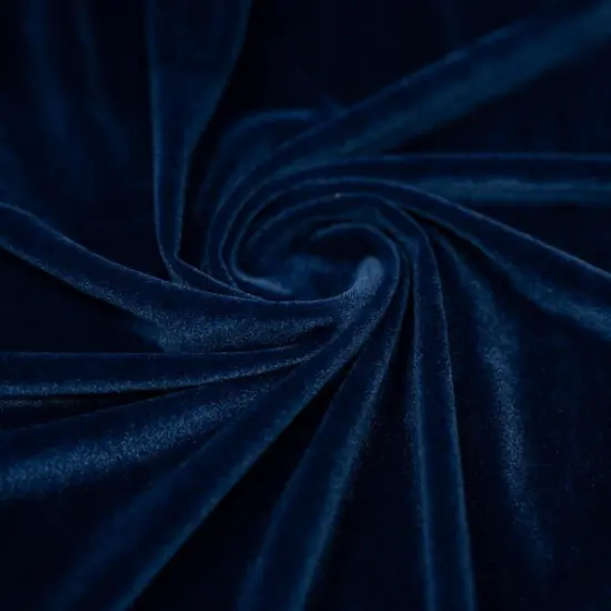 Regal Matte Stretch Velvet Fabric 58&rdquo; Wide Polyester Spandex 4-Way Stretch for Costumes & Fashion Royal {1}