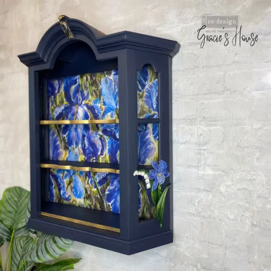 A1 Decoupage Fiber - Enchanting Iris - 1 sheet, A1 size {4}