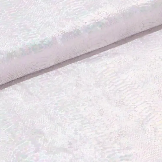 1 Yard Anaconda Foil Printed Stretch Velvet Fabric 58/60" Width Red {5}