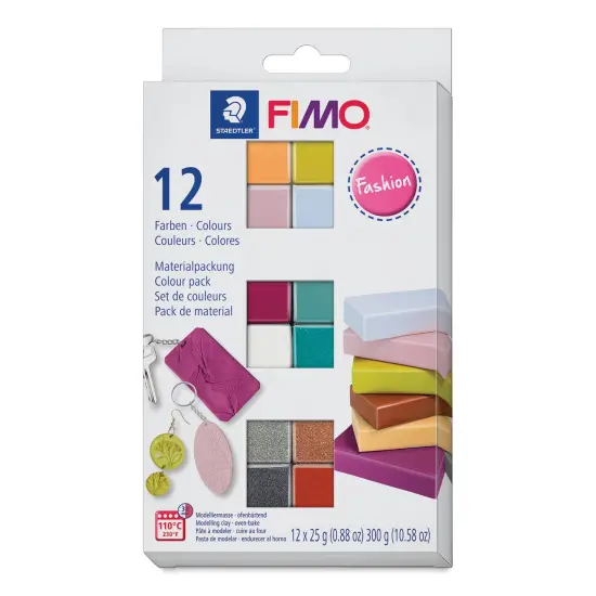 Staedtler Fimo Soft Polymer Clay - Fashion Colors, Set of 12 {1}
