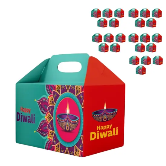 Bulk Diwali Gable Boxes, Happy Diwali Gift Box, Diwali Gifts, Diwali Favors, Diwali Gift Ideas, Diwali Gift Hamper, Diwali Gift Packaging, Diwali Sweet Boxes, Diwali Treat Boxes {5}