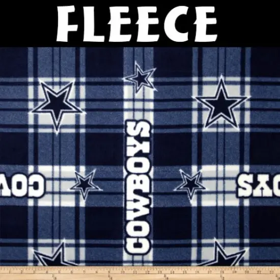 Licensed NFL Dallas Cowboys Fleece 6391-D Fabric by the Yard {1}