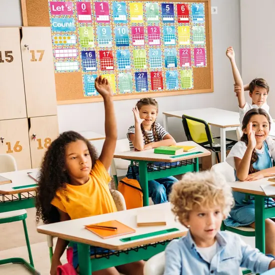 0-30 Number Bulletin Board Set for Classroom - Multicolor {4}