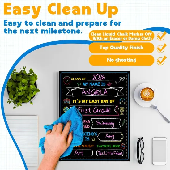 14 x 11 in First Day of School Chalkboard {3}