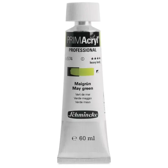 Schmincke Primacryl Professional Acrylic Paint - May Green, 60 ml Tube {1}