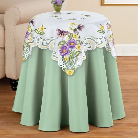 Collections Etc 20-Inch Decorative Round Wooden Side Accent Table {4}