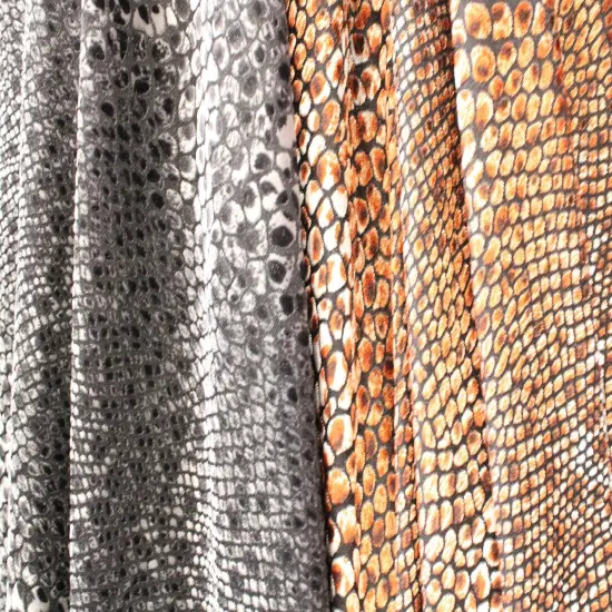 1 Yard Snake Print Fabric Multipurpose 36" x 60" Gray Snake {4}