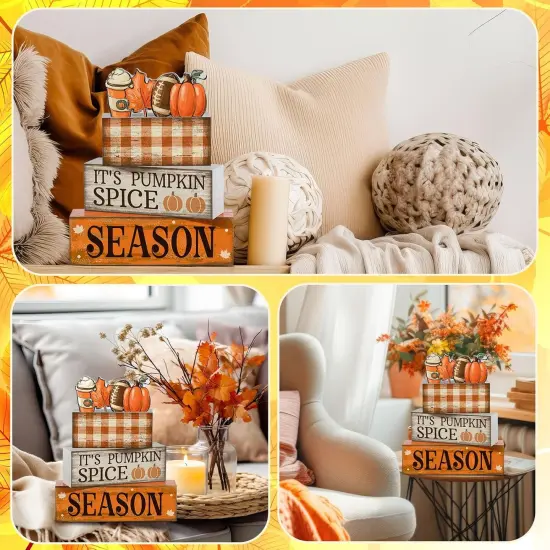 4 Pcs Fall Table Decor Autumn Tiered Tray {4}