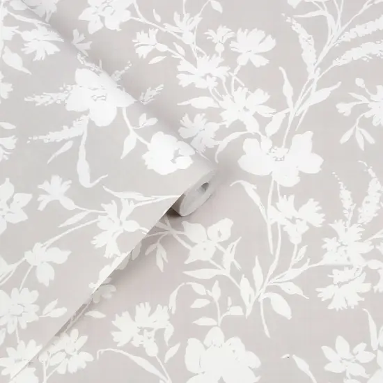 Laura Ashley Rye Dove Grey Wallpaper {3}