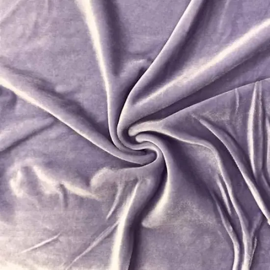 1 Yard Soft Stretch Velvet Fabric for Fashion Dancewear Costumes 58 60 Inch Width Lavender {1}