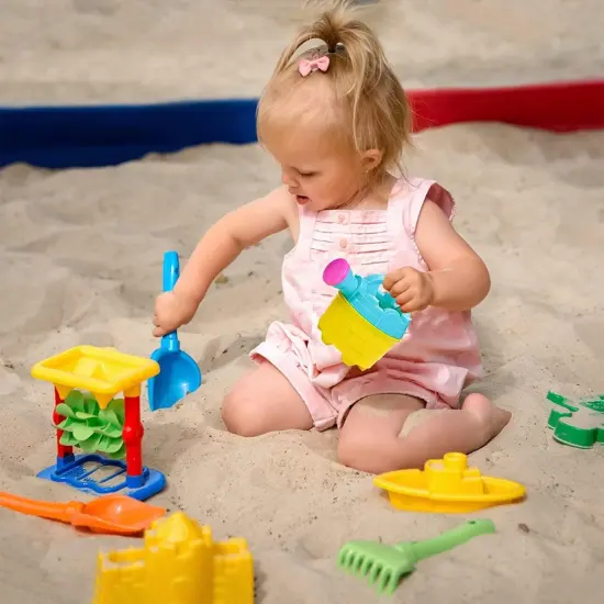 4E's Novelty Kids Watering Cans Bulk (Mini) 6 Pack, 4.5 Inch Plastic - Gardening Planting Tools for Kids & Toddlers, Beach Party Favors Gifts, Bulk Sand Toys, Easter Basket Stuffers {2}