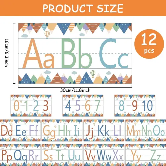 Alphabet Number Bulletin Board Set {2}