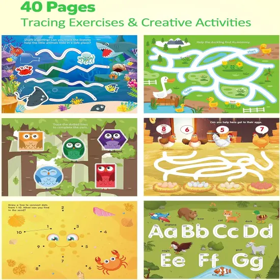 Pencil Control Tracing Workbook {2}