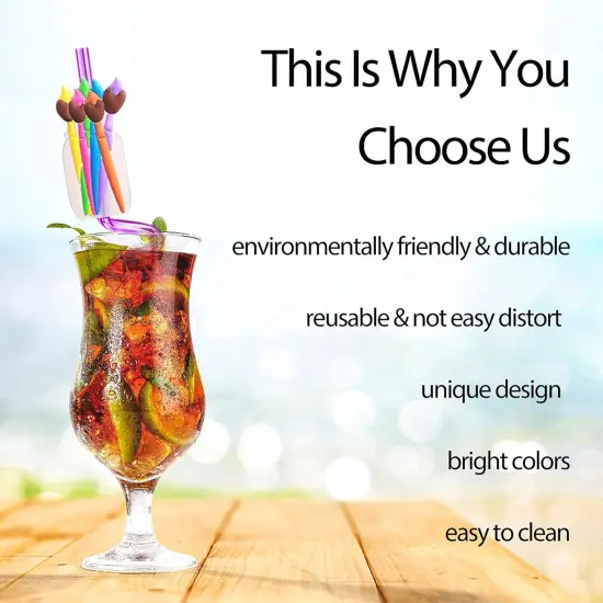 25 Reusable Art Painting Straws for Sip and Paint Brushes {4}