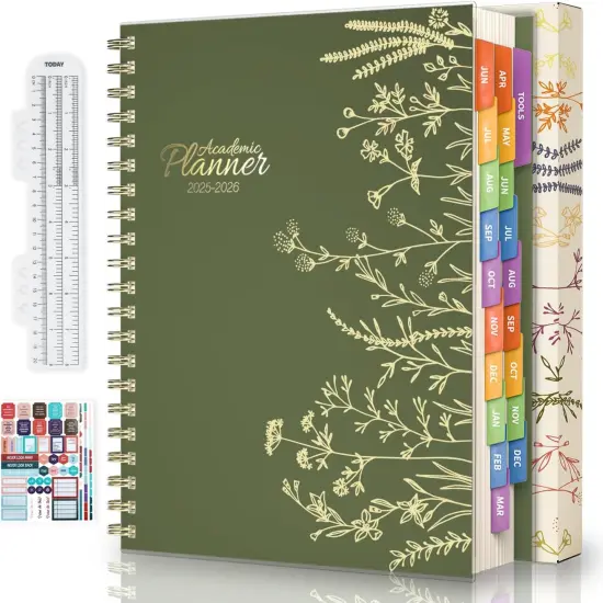 Academic Planner 2025-2026 - 8.5" x 11" (Sage Green) {1}