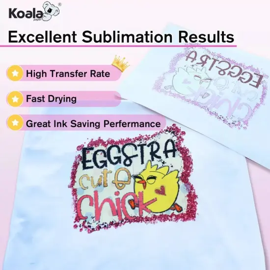 Koala Sublimation Paper A4 8.3x11.7" 100 Sheets for Heat Transfer Printing {2}